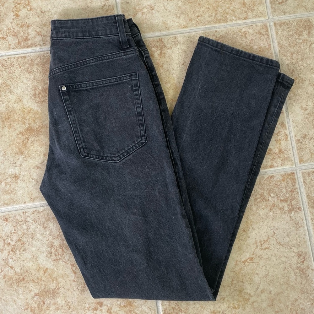 Denim&Co Black Straight Jeans Classic Style
